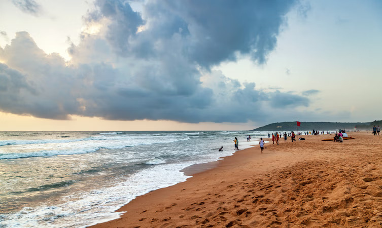 Colva Beach in South Goa, a scenic beach close to popular Palolem stay options.